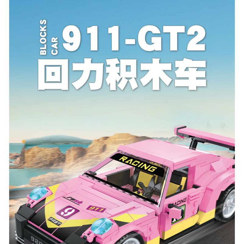 JIESTAR 92010 non  GT2. bộ đồ chơi xếp lắp ráp ghép mô hình Racers Đua Tốc Độ 520 khối