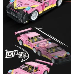 JIESTAR 92010 non  GT2. bộ đồ chơi xếp lắp ráp ghép mô hình Racers Đua Tốc Độ 520 khối