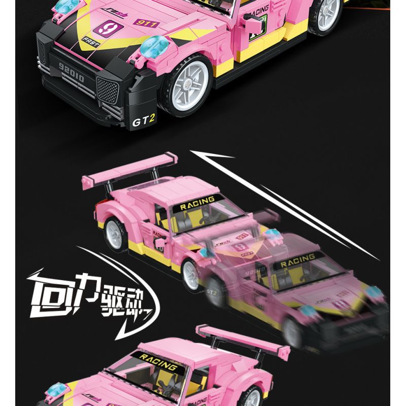 JIESTAR 92010 non  GT2. bộ đồ chơi xếp lắp ráp ghép mô hình Racers Đua Tốc Độ 520 khối