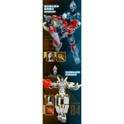 Enlighten 75048 Qman 75048 non  MÁY MÓC TĂNG CƯỜNG THIÊN HÀ bộ đồ chơi xếp lắp ráp ghép mô hình Ultraman Vệ Binh Vũ Trụ Siêu Nhân Điện Quang