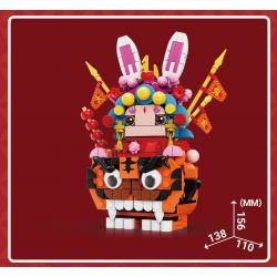 KAIDO KD99005-1 99005-1 non  XU HƯỚNG CẦU MAY TOÀN QUỐC KHOE THỎ ĐẠI THẦN CHÚA bộ đồ chơi xếp lắp ráp ghép mô hình Chinese Traditional Festivals Lễ Hội Cổ Truyền