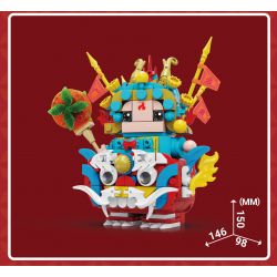 KAIDO KD99005-1 99005-1 non  XU HƯỚNG CẦU MAY TOÀN QUỐC KHOE THỎ ĐẠI THẦN CHÚA bộ đồ chơi xếp lắp ráp ghép mô hình Chinese Traditional Festivals Lễ Hội Cổ Truyền