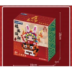 KAIDO KD99005-1 99005-1 non  XU HƯỚNG CẦU MAY TOÀN QUỐC KHOE THỎ ĐẠI THẦN CHÚA bộ đồ chơi xếp lắp ráp ghép mô hình Chinese Traditional Festivals Lễ Hội Cổ Truyền