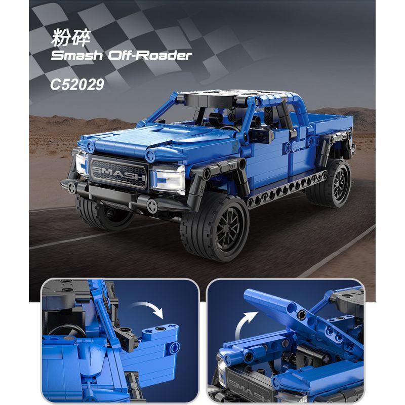 CADA DOUBLEE C52029 52029 non  CRUSH · XE HƠI OFF-ROAD 1:18 tỷ lệ 1:18 bộ đồ chơi xếp lắp ráp ghép mô hình  SMASH OFF-ROADER Kỹ Thuật Công Nghệ Cao Mô Hình Phương Tiện 390 khối