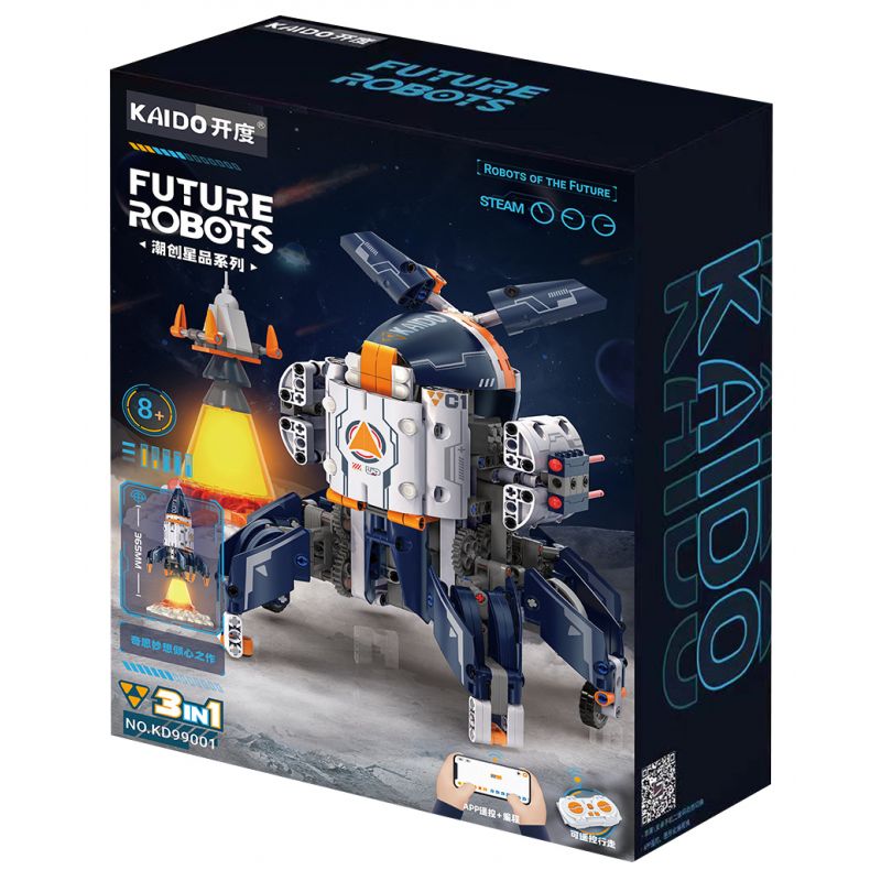 KAIDO KD99001 99001 non  TÊN LỬA ROBOT CĂN CỨ CHAOCHUANG XINGPIN 3IN1 bộ đồ chơi xếp lắp ráp ghép mô hình  FUTURE ROBOTS Kỹ Thuật Công Nghệ Cao Mô Hình Phương Tiện