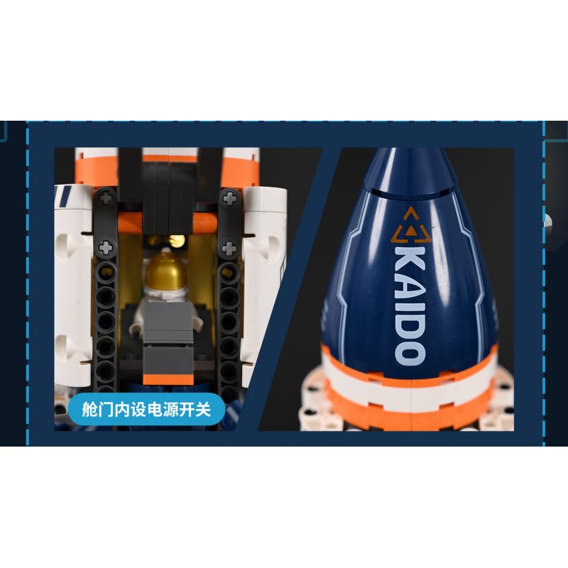 KAIDO KD99001 99001 non  TÊN LỬA ROBOT CĂN CỨ CHAOCHUANG XINGPIN 3IN1 bộ đồ chơi xếp lắp ráp ghép mô hình  FUTURE ROBOTS Kỹ Thuật Công Nghệ Cao Mô Hình Phương Tiện