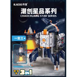 KAIDO KD99001 99001 non  TÊN LỬA ROBOT CĂN CỨ CHAOCHUANG XINGPIN 3IN1 bộ đồ chơi xếp lắp ráp ghép mô hình  FUTURE ROBOTS Kỹ Thuật Công Nghệ Cao Mô Hình Phương Tiện
