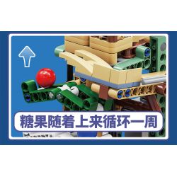 KAIDO KD99003 99003 non  NHÀ MÁY KẸO ĐẦY MÀU SẮC bộ đồ chơi xếp lắp ráp ghép mô hình  COLORFUL CANDY FACTORY Kỹ Thuật Công Nghệ Cao Mô Hình Phương Tiện 695 khối