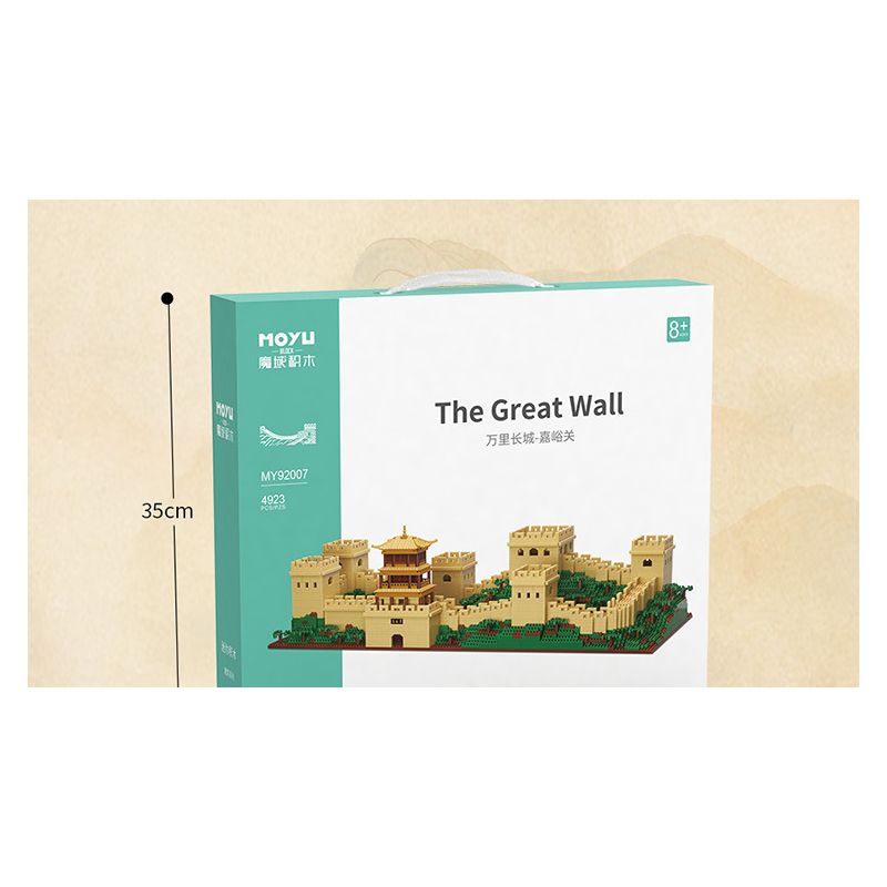 MOYU BLOCK MY92005 92005 non  VẠN LÝ TRƯỜNG THÀNH GIA DỤC QUAN bộ đồ chơi xếp lắp ráp ghép mô hình Buildings THE GREAT WALL 4923 khối