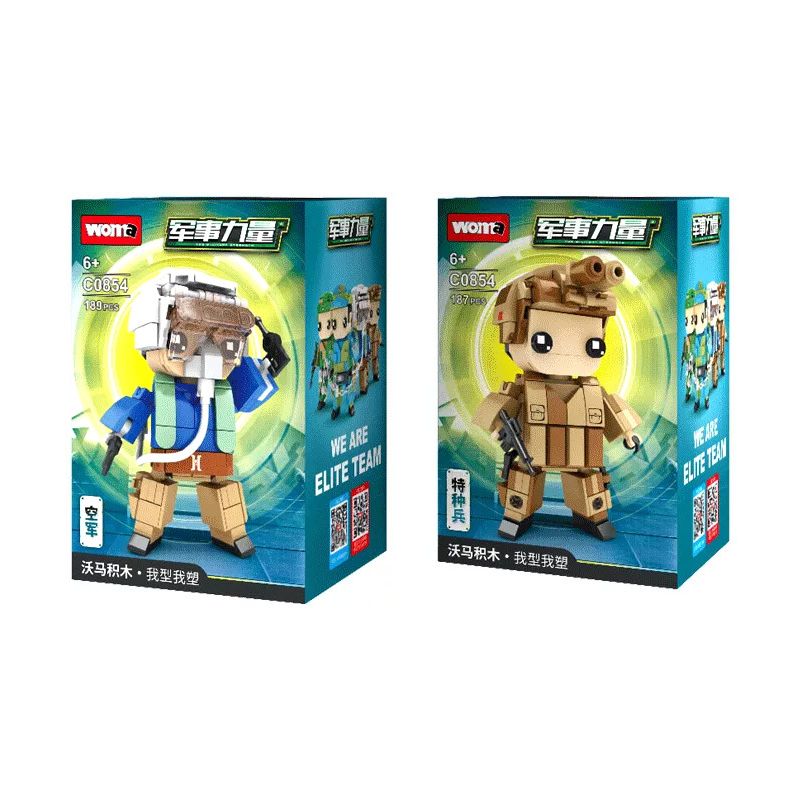 WOMA C0854 0854 non  QUYỀN LỰC QUÂN SỰ 4 HẢI ĐỘI KHÔNG LƯỢNG ĐẶC BIỆT bộ đồ chơi xếp lắp ráp ghép mô hình Military Army THE MILITARY STRENGTH Quân Sự Bộ Đội 732 khối