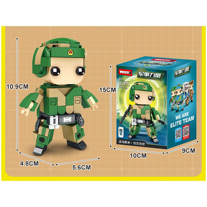 WOMA C0854 0854 non  QUYỀN LỰC QUÂN SỰ 4 HẢI ĐỘI KHÔNG LƯỢNG ĐẶC BIỆT bộ đồ chơi xếp lắp ráp ghép mô hình Military Army THE MILITARY STRENGTH Quân Sự Bộ Đội 732 khối
