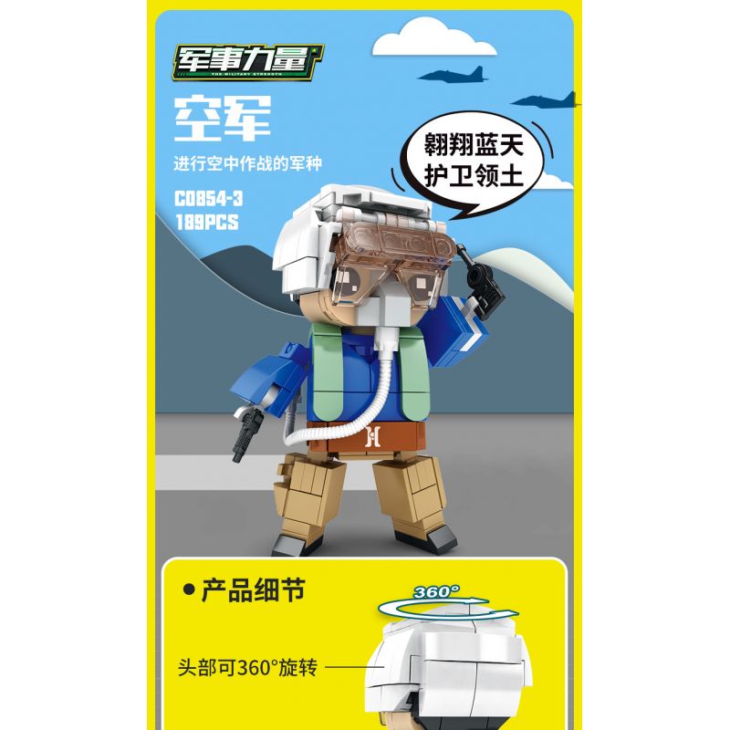 WOMA C0854 0854 non  QUYỀN LỰC QUÂN SỰ 4 HẢI ĐỘI KHÔNG LƯỢNG ĐẶC BIỆT bộ đồ chơi xếp lắp ráp ghép mô hình Military Army THE MILITARY STRENGTH Quân Sự Bộ Đội 732 khối