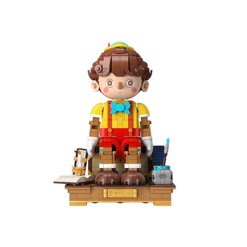 WEKKI 506186 non Lego NGÀY XỬA XƯA PINOCCHIO bộ đồ chơi xếp lắp ráp ghép mô hình Creator Expert FAIRY TALE TOWN PINOCCHIO Chuyên Gia Sáng Tạo