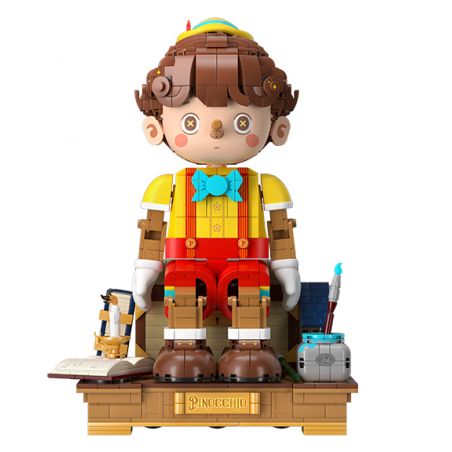 WEKKI 506186 non  NGÀY XỬA XƯA PINOCCHIO bộ đồ chơi xếp lắp ráp ghép mô hình Creator Expert FAIRY TALE TOWN PINOCCHIO Chuyên Gia Sáng Tạo