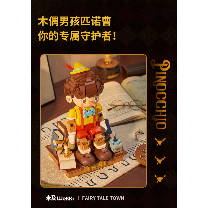 WEKKI 506186 non  NGÀY XỬA XƯA PINOCCHIO bộ đồ chơi xếp lắp ráp ghép mô hình Creator Expert FAIRY TALE TOWN PINOCCHIO Chuyên Gia Sáng Tạo