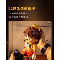 WEKKI 506186 non  NGÀY XỬA XƯA PINOCCHIO bộ đồ chơi xếp lắp ráp ghép mô hình Creator Expert FAIRY TALE TOWN PINOCCHIO Chuyên Gia Sáng Tạo