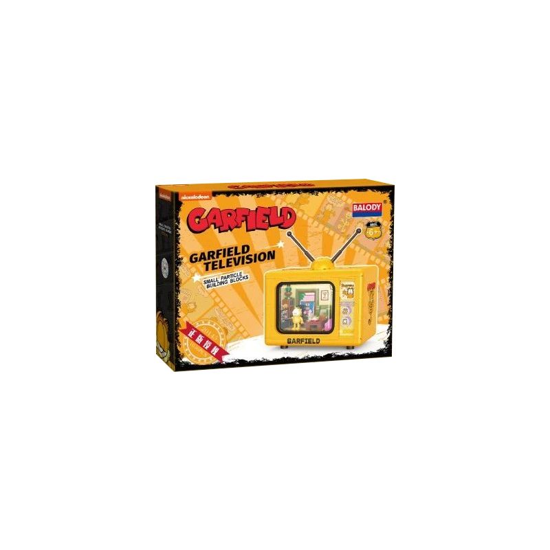 BALODY 20145 non Lego GARFIELD TV bộ đồ chơi xếp lắp ráp ghép mô hình Movie & Game GARFIELD TELEVISION Phim Và Trò Chơi 1056 khối