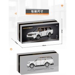SHARP MODEL JIMU LIANGPIN 10512 non  LAND ROVER RANGE tỷ lệ 1:8 bộ đồ chơi xếp lắp ráp ghép mô hình  RANGE ROVER Kỹ Thuật Công Nghệ Cao Mô Hình Phương Tiện 3180 khối
