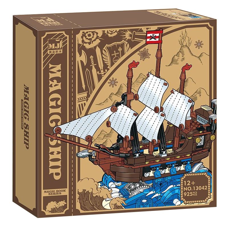 BEAUTY AND 13042 non Lego SÁCH MA THUẬT CHIẾN HẠM ĐẾ QUỐC bộ đồ chơi xếp lắp ráp ghép mô hình Pirates Of The Caribbean BATTLESHIP Cướp Biển Vùng Caribe 925 khối