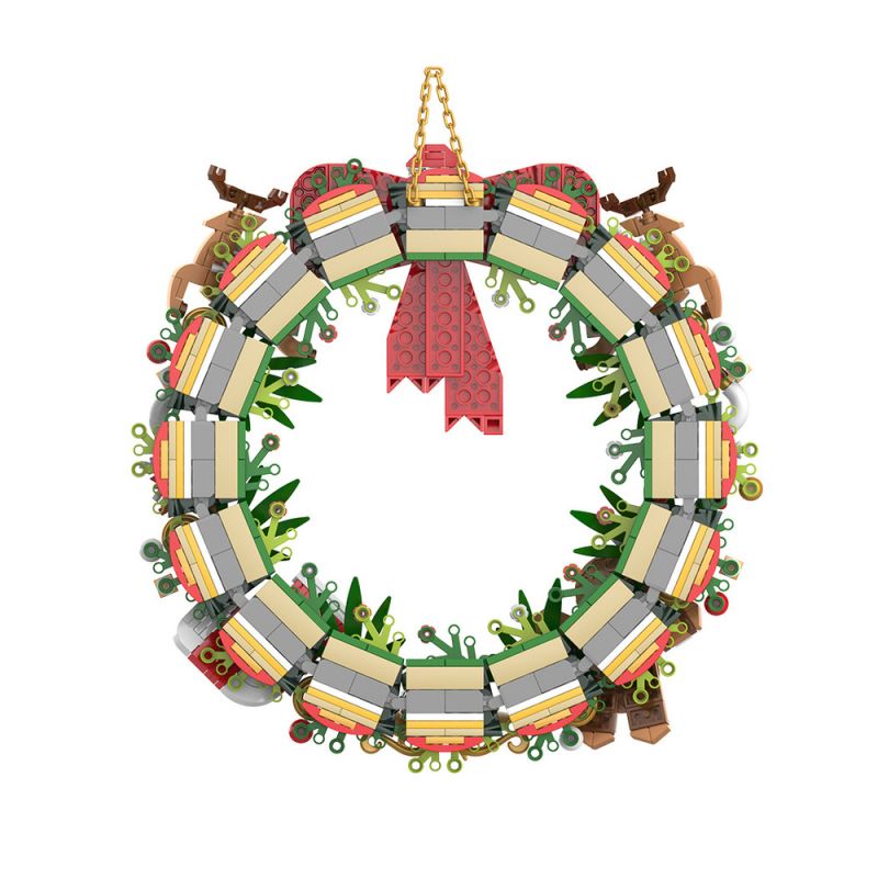 JAKI JK5118 5118 non  VÒNG HOA GIÁNG SINH ĐẦY MÀU SẮC. bộ đồ chơi xếp lắp ráp ghép mô hình FUNDESK 674 khối