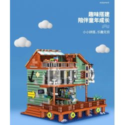 ZHEGAO 00423 non  NHÀ HÀNG CẢNG bộ đồ chơi xếp lắp ráp ghép mô hình Creator Expert Chuyên Gia Sáng Tạo 2093 khối