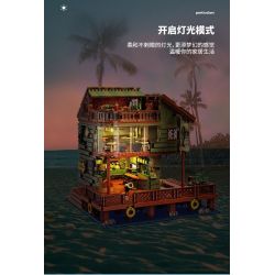 ZHEGAO 00423 non  NHÀ HÀNG CẢNG bộ đồ chơi xếp lắp ráp ghép mô hình Creator Expert Chuyên Gia Sáng Tạo 2093 khối