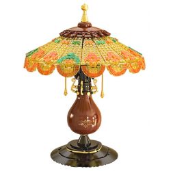 ZHEGAO 00398 non  ĐÈN BÀN CỔ ĐIỂN bộ đồ chơi xếp lắp ráp ghép mô hình Creator TABLE LAMP Sáng Tạo 804 khối