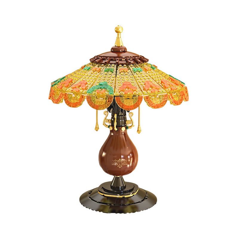 ZHEGAO 00398 non  ĐÈN BÀN CỔ ĐIỂN bộ đồ chơi xếp lắp ráp ghép mô hình Creator TABLE LAMP Sáng Tạo 804 khối