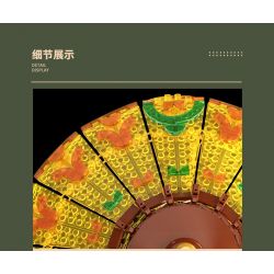 ZHEGAO 00398 non  ĐÈN BÀN CỔ ĐIỂN bộ đồ chơi xếp lắp ráp ghép mô hình Creator TABLE LAMP Sáng Tạo 804 khối