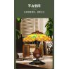 ZHEGAO 00398 non  ĐÈN BÀN CỔ ĐIỂN bộ đồ chơi xếp lắp ráp ghép mô hình Creator TABLE LAMP Sáng Tạo 804 khối