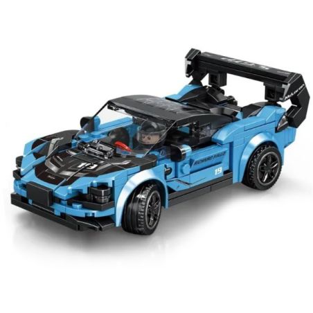 MINGDI 10056 non  MCLARAN 710S TRỞ LẠI XE bộ đồ chơi xếp lắp ráp ghép mô hình DREAM CAR 284 khối