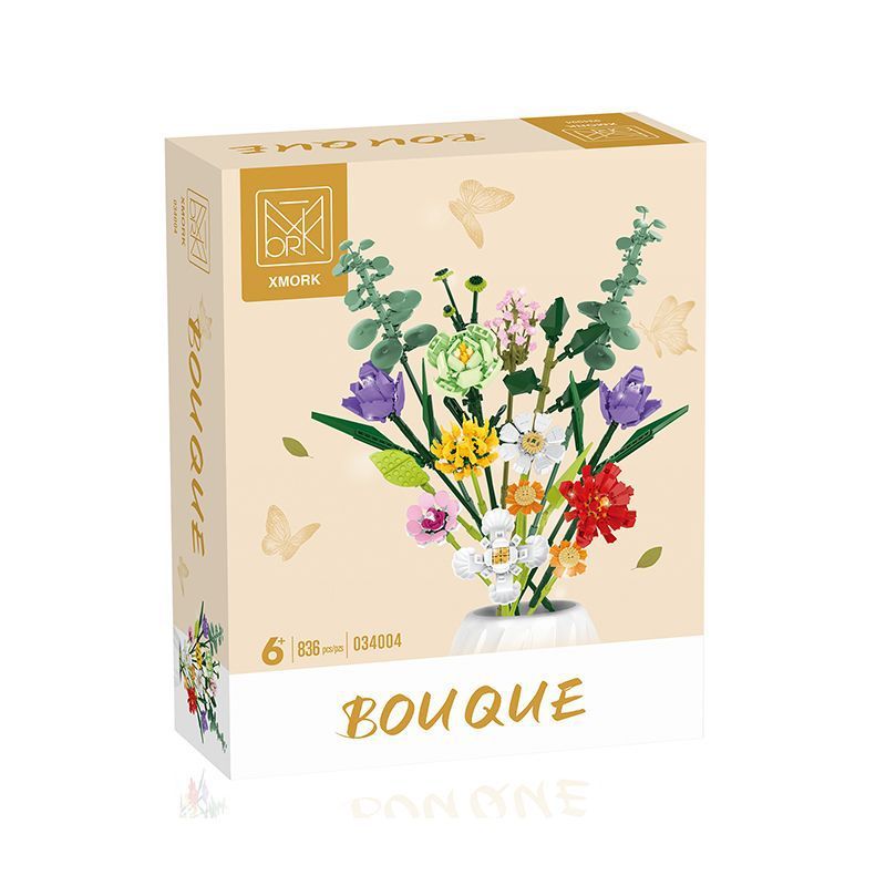 MorkModel 034004 Mork Model 034004 non  BIỂN TÌNH LÃNG MẠN bộ đồ chơi xếp lắp ráp ghép mô hình Creator Expert BOUQUE Chuyên Gia Sáng Tạo 836 khối