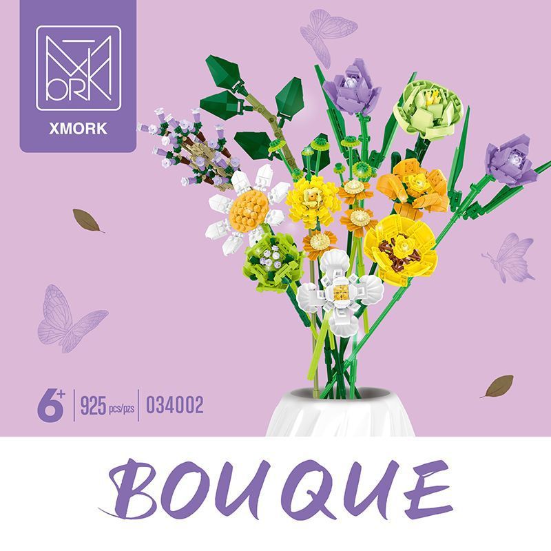 MorkModel 034002 Mork Model 034002 non  MÙA XUÂN LÃNG MẠN bộ đồ chơi xếp lắp ráp ghép mô hình Creator Expert BOUQUE Chuyên Gia Sáng Tạo 925 khối