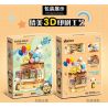 INBRIXX 881201 non  GẤU BÔNG KEM MACRON bộ đồ chơi xếp lắp ráp ghép mô hình TEDDY BEAR ICE CREAM WORLD