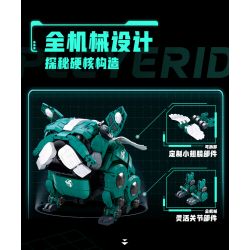 PLEYERID M38-B1112 B1112 1112 M38B1112 38-B1112 non  BULLDOG PHÁP CƠ 2 LOẠI ĐỎ VÀ XANH bộ đồ chơi xếp lắp ráp ghép mô hình