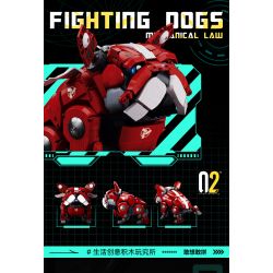 PLEYERID M38-B1112 B1112 1112 M38B1112 38-B1112 non  BULLDOG PHÁP CƠ 2 LOẠI ĐỎ VÀ XANH bộ đồ chơi xếp lắp ráp ghép mô hình