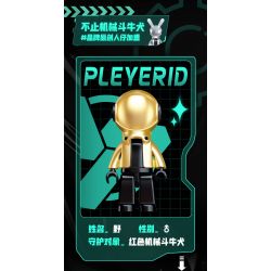 PLEYERID M38-B1112 B1112 1112 M38B1112 38-B1112 non  BULLDOG PHÁP CƠ 2 LOẠI ĐỎ VÀ XANH bộ đồ chơi xếp lắp ráp ghép mô hình