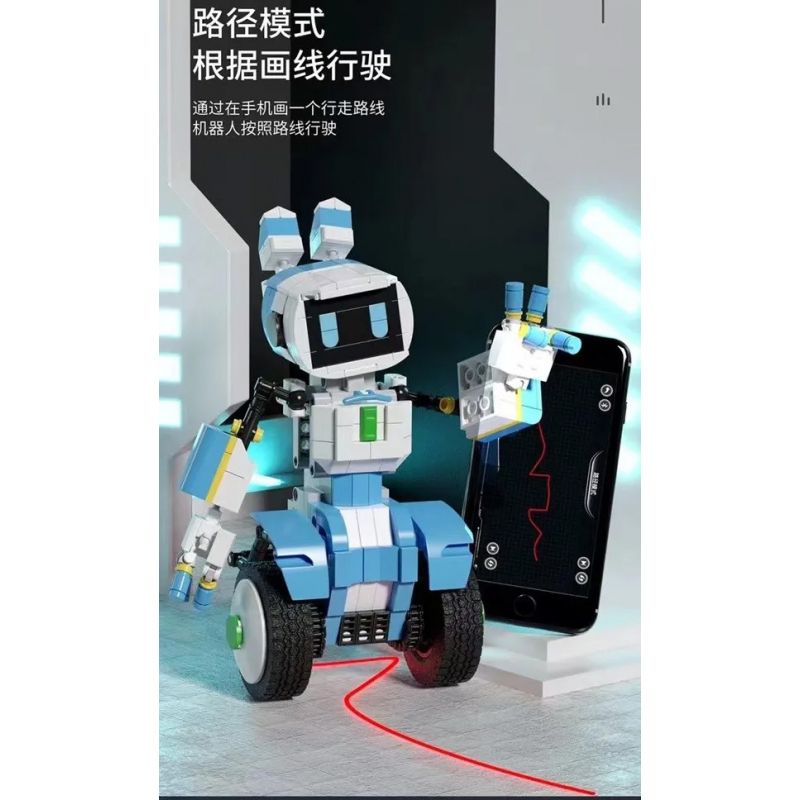 QIZHILE 6531 non  ROBOT ĐỒNG HÀNH RENA REINER bộ đồ chơi xếp lắp ráp ghép mô hình  Kỹ Thuật Công Nghệ Cao Mô Hình Phương Tiện