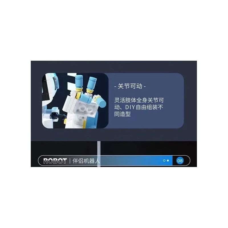 QIZHILE 6531 non  ROBOT ĐỒNG HÀNH RENA REINER bộ đồ chơi xếp lắp ráp ghép mô hình  Kỹ Thuật Công Nghệ Cao Mô Hình Phương Tiện