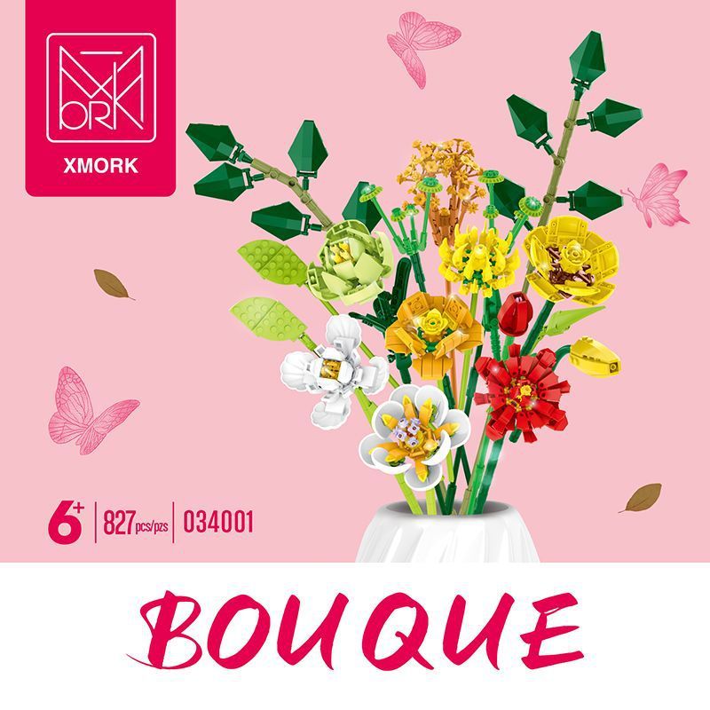 MorkModel 034001 Mork Model 034001 non  SAY ĐẮM bộ đồ chơi xếp lắp ráp ghép mô hình Creator Expert BOUQUE Chuyên Gia Sáng Tạo 827 khối