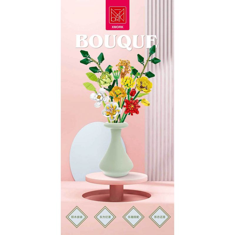 MorkModel 034001 Mork Model 034001 non  SAY ĐẮM bộ đồ chơi xếp lắp ráp ghép mô hình Creator Expert BOUQUE Chuyên Gia Sáng Tạo 827 khối