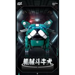 PLEYERID M38-B1112 B1112 1112 M38B1112 38-B1112 non  BULLDOG PHÁP CƠ 2 LOẠI ĐỎ VÀ XANH bộ đồ chơi xếp lắp ráp ghép mô hình