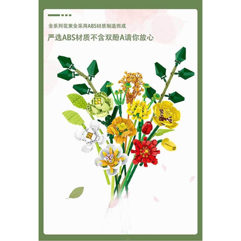 MorkModel 034001 Mork Model 034001 non  SAY ĐẮM bộ đồ chơi xếp lắp ráp ghép mô hình Creator Expert BOUQUE Chuyên Gia Sáng Tạo 827 khối