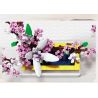 QIZHILE 92008 non  MẢNH bộ đồ chơi xếp lắp ráp ghép mô hình Flowers EVERLASTING LILAC Hoa