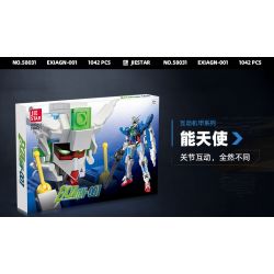 JIESTAR 58031 non  THIÊN THẦN CÓ KHẢ NĂNG bộ đồ chơi xếp lắp ráp ghép mô hình Movie & Game EXIAGN-001 Phim Và Trò Chơi 1042 khối