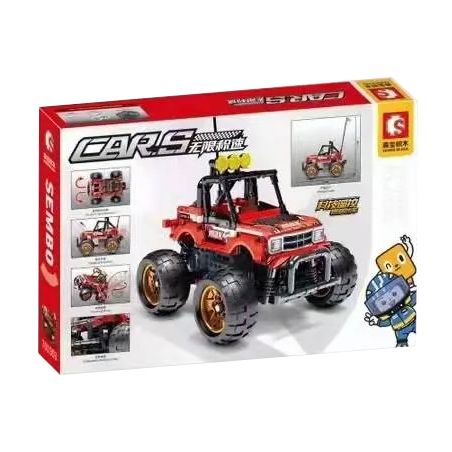 SEMBO 701903 non  NHIỆT SIÊU SAO Q CÔNG NGHỆ XE TÔ ĐIỀU KHIỂN TỪ XA STUNTS bộ đồ chơi xếp lắp ráp ghép mô hình  CARS HOT SUPERSTAR Q Kỹ Thuật Công Nghệ Cao Mô Hình Phương Tiện 469 khối