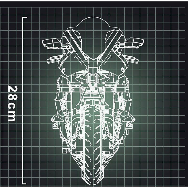MorkModel 028002 Mork Model 028002 non  KAWASAKI H2 tỷ lệ 1:5 bộ đồ chơi xếp lắp ráp ghép mô hình  Kỹ Thuật Công Nghệ Cao Mô Hình Phương Tiện 2022 khối