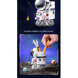 PLEYERID M38-P8001 P8001 8001 M38P8001 38-P8001 non  ĐỒ TRANG TRÍ MÁY TÍNH ĐỂ BÀN PHI HÀNH GIA 3 LOẠI bộ đồ chơi xếp lắp ráp ghép mô hình