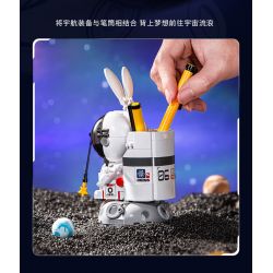 PLEYERID M38-P8001 P8001 8001 M38P8001 38-P8001 non  ĐỒ TRANG TRÍ MÁY TÍNH ĐỂ BÀN PHI HÀNH GIA 3 LOẠI bộ đồ chơi xếp lắp ráp ghép mô hình