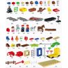 HUIMEI STAR CITY XING DOU CHENG HM313 Xếp hình kiểu    Train 3-in-1 Pack Tàu Hỏa Cổ động Cơ Pin Và Ray 2 Vòng Tròn Lồng Nhau 139 khối có động cơ pin